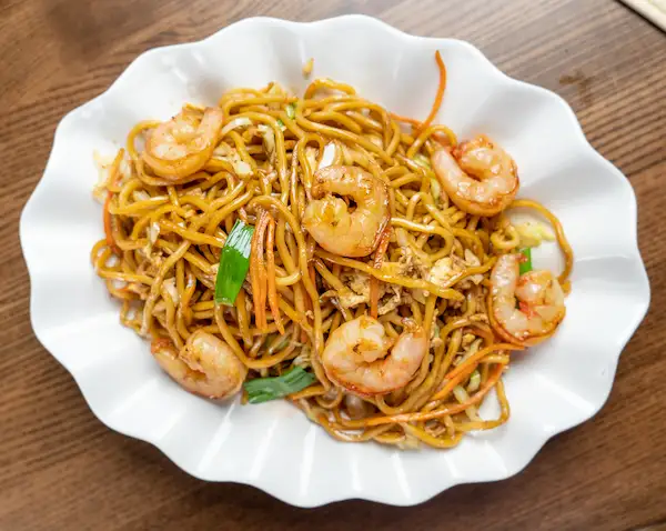 Tkmi Prawn Chow Mein (蝦炒麵) at 四姐 Special Noodle Las Vegas